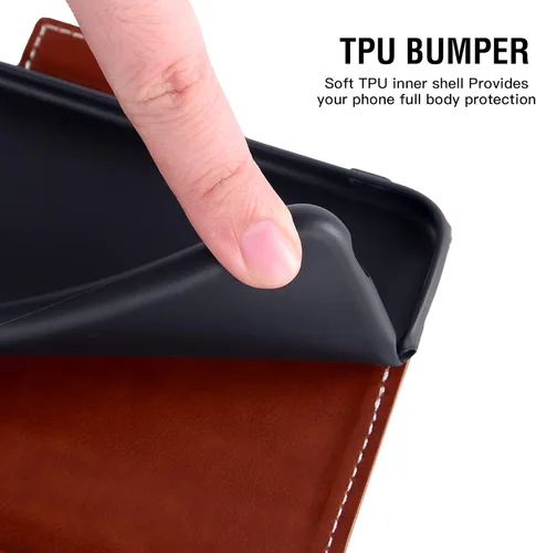 Vista 8 de Asuwish Funda de teléfono para Samsung Galaxy S23 Plus 5G con protector de pantalla de vidrio templado y tarjetero de cuero con tapa para tarjetas