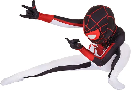 Vista 5 de Kovojibo Superhero Costume Kids Bodysuits Spandex Halloween Cosplay Costumes