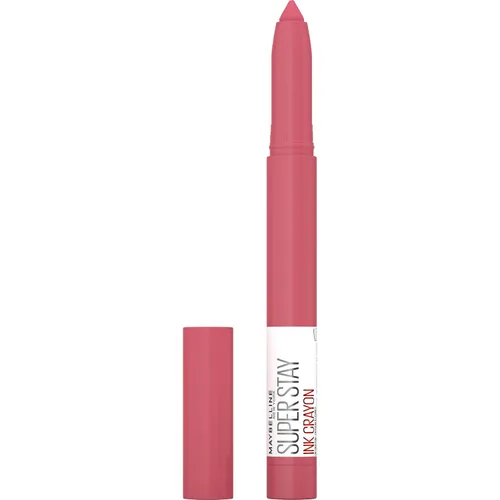 Vista 8 de Maquillaje de lápiz labial Maybelline Super Stay Ink Crayon, lápiz labial mate con punta de precisión con sacapuntas integrado, larga duración
