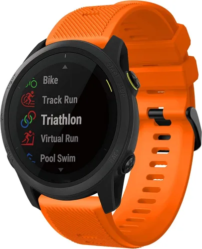 Vista 6 de Senter Correa para Garmin Forerunner 745, correa de repuesto deportiva de silicona suave de 0.866 pulgadas, compatible con reloj inteligente Garmin