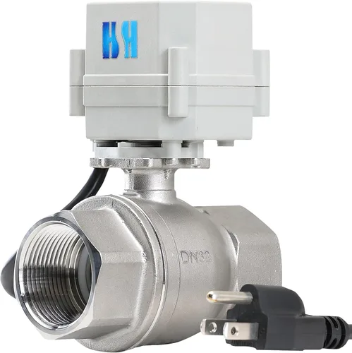 Vista 10 de 1/2" 3/4" 1" 110-230VAC Válvula de Bola Eléctrica Motorizada Normalmente Cerrada/Abierta CF8/Acero Inoxidable 304 Con Enchufe de EE. UU.