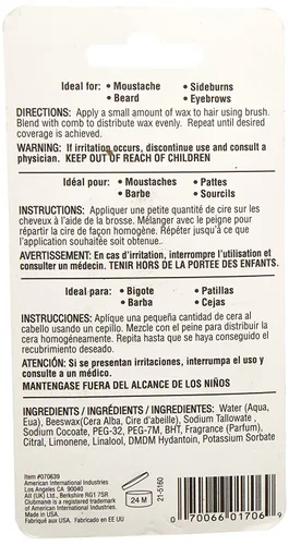 Vista 6 de Clubman Cera de bigote neutra 0.50 oz (paquete de 5)