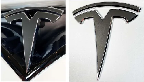 Vista 21 de Calcomanía con logotipo para Tesla Model S, Nosecone, juego de 14 piezas (verde brillante)