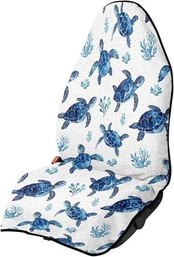 Vista 34 de Yewattles Turtle - Protector de toalla impermeable para asiento de automóvil, protector para después de correr, nadar, entrenamiento, Tortuga