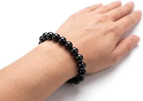 Vista 2 de Pulsera redonda con cuentas milagrosas de cristal para hombres y mujeres, regalo de moda, joyería de Wicca, meditación de paz, equilibrador