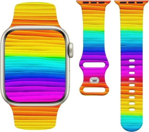 Vista 20 de Holiday Watchband Compatible with Apple Watch 38mm 40mm 41mm 42mm 44mm 45mm 49mm Women Men,Soft Silicone Cute Sport Strap for Apple Watch Ultra