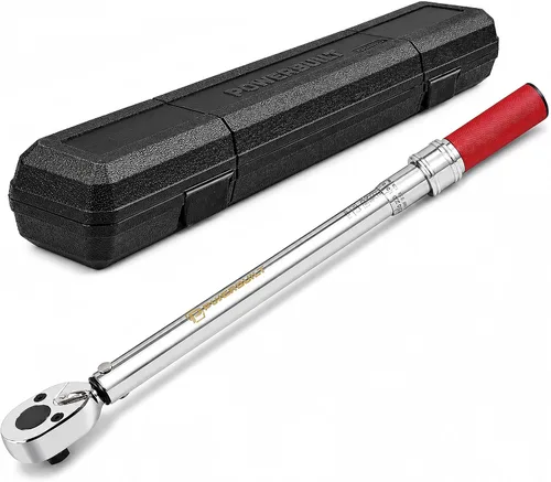 Vista 8 de Powerbuilt Llave dinamométrica de transmisión de 1/2 pulgada con viga deflectora, rango de torque exacto de 20 a 220 libras-pie, medición precisa