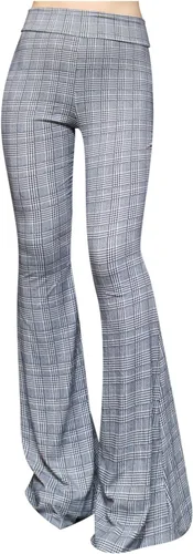 Vista 59 de ShopMyTrend - Pantalones de yoga largos con piernas anchas y acampanadas estilo palazzo, con cintura alta, para mujer