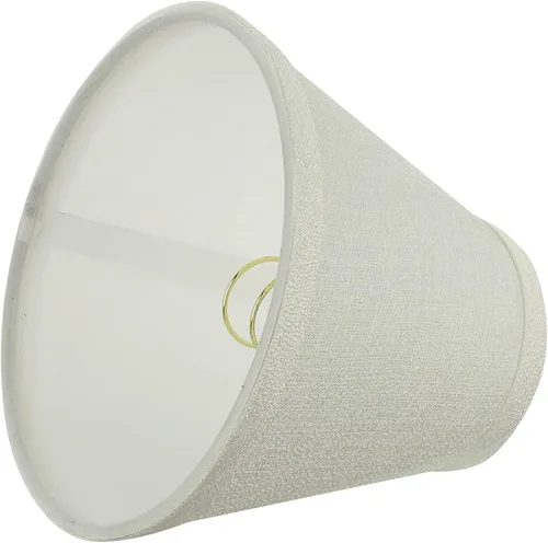 Vista 4 de Aspen Creative 32119-2A - Juego de lámparas de araña con clip con forma de imperio pequeño (paquete de 2), diseño de transición en blanco roto