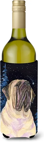 Vista 244 de Caroline's Treasures SS8447CC Starry Night English Bulldog - Enfriador para latas o botellas, lavable, funda plegable con aislamiento para bebidas