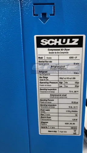Vista 7 de SCHULZ SECADOR DE AIRE REFRIGERADO PARA COMPRESOR DE AIRE, SISTEMAS DE AIRE COMPRIMIDO, 50 CFM, BUENO PARA COMPRESORES DE 10HP Y 15HP