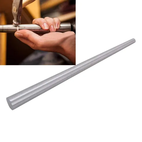 Vista 3 de Mandril de anillo para hacer anillos, redimensionador de anillos, mandril de fabricación de anillos, mandril ampliador de anillo de acero