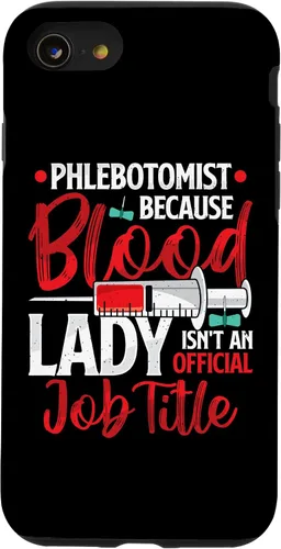 Vista 8 de Funda para iPhone 12 mini flebotomista Because Blood Lady Funny Phlebotomy Nurse para mujer