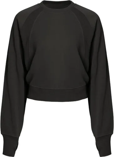Vista 20 de MixMatchy Sudadera básica suave y cómoda de forro polar con cuello redondo para mujer