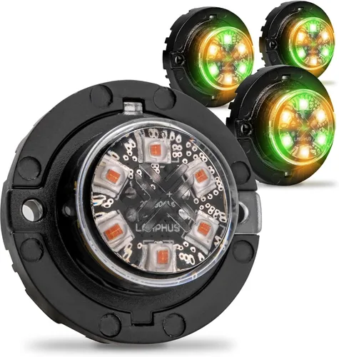 Vista 33 de Lamphus SnakeEye III - Luz estroboscópica de posición oculta [SAE Clase 1] [IP67 Impermeable] [72 Modos de flash] [Función TBT] Luces de advertencia