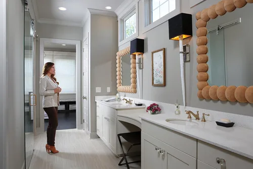 Vista 2 de Delta Faucet 3595LF-CZMPU-LHP Cassidy - Baño generalizado de dos manijas de arco bajo con drenaje desplegable de metal y sin asas, bronce champán
