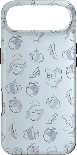 Vista 27 de Disney Carcasa para iPhone 17, diseño de acuarela de Cenicienta, color azul