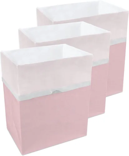 Vista 12 de Clean Cubes Botes de basura desechables de 13 galones (paquete de 3) con bolsas bajas, contenedores plegables de basura y reciclaje para fiestas
