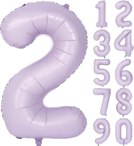 Vista 110 de Globos de 40 pulgadas con números de caramelo, papel de aluminio de helio, globos de látex de Mylar para fiesta de cumpleaños, decoración digital 0