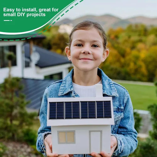 Vista 5 de Kanayu 30 piezas de mini paneles solares 3V 120MA pequeñas células solares policristalinas a granel kits de sistema de bricolaje módulo de panel