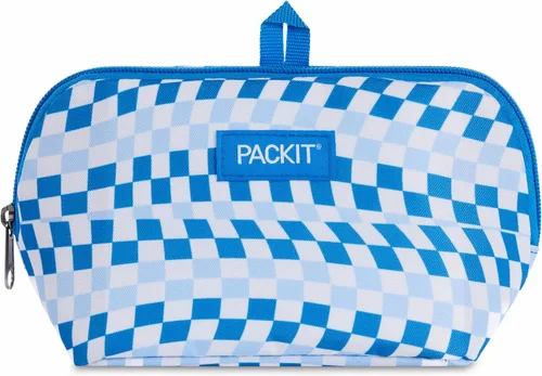 Vista 11 de PackIt Bolsa de aperitivos congelable, negra, fabricada con tecnología EcoFreeze plegable, reutilizable, cierre de cremallera que se bloquea en aire