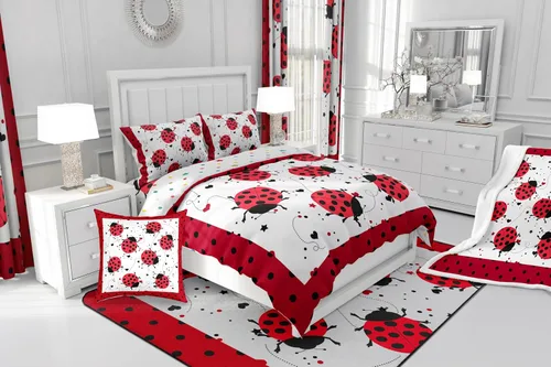Vista 132 de Erosebridal Juego de edredón de hojas de cannabis, juego de ropa de cama de marihuana con estampado colorido de plantas, decoración bohemia de 2