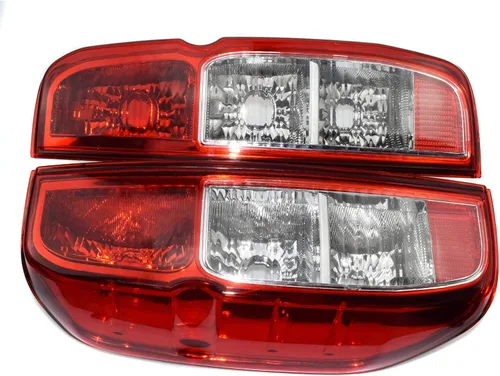 Vista 5 de Cubierta de la lámpara de la luz trasera trasera izquierda y derecha trasera para Nissan D40 Navara Frontier Pickup 2005-2012