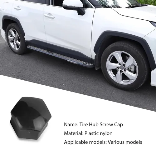 Vista 4 de UGSHY 20 piezas de cubiertas para tuercas de rueda, tapas antipolvo de 19 mm hexagonales para pernos de rueda, tapas de tuerca de rueda de plástico