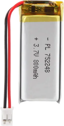 Vista 12 de 3.7V 2800mAh 123464 Lipo batería recargable de iones de polímero de litio con conector JST