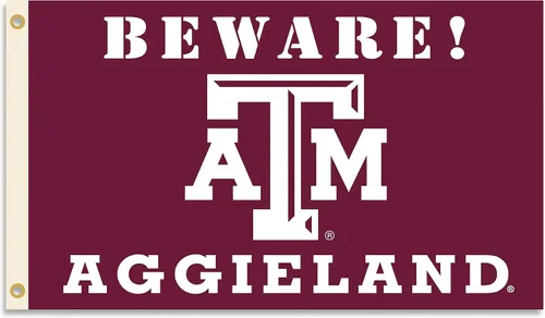Vista 14 de BSI PRODUCTS, INC. - Bandera de Texas A&M Aggies de 3 x 5 pies con ojales de latón de alta resistencia - TAMU orgullo de fútbol, baloncesto