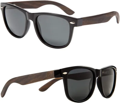 Vista 9 de FEISEDY Gafas de sol polarizadas de madera para mujeres y hombres, HD UV400, conducción de pesca, golf, B2448