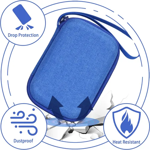 Vista 3 de Estuche resistente impermeable para cámara digital Kodak PIXPRO WPZ2, azul, protección para cámara de video impermeable