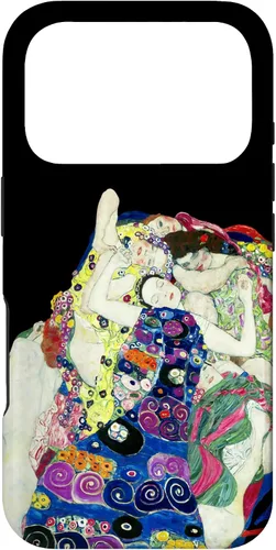 Vista 30 de Gustav Klimt The Maiden Painting Funda para iPhone 17