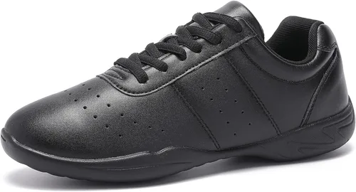 Vista 2 de LANDHIKER Cheer Shoes para mujer zapatos de baile blancos para niñas zapatos deportivos de animadoras zapatos deportivos de moda zapatos deportivos