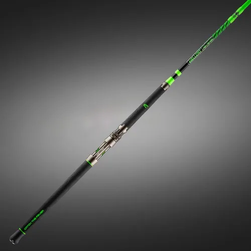 Vista 2 de Serie de Cañas de Pesca Green Hellcat Revenge – Cañas de Pesca de Compuesto Duraderas y Ligeras, Empuñadura de Silicona Antideslizante, Asiento