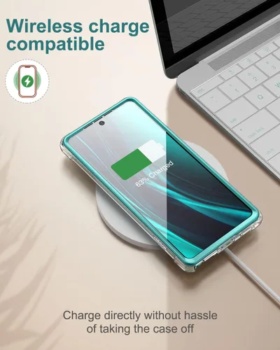 Vista 7 de SURITCH Funda transparente para Samsung Galaxy Note 20 (solamente) de 6.7 pulgadas, [protector de pantalla integrado], protección de cuerpo Verde