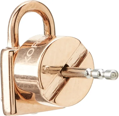 Vista 2 de Michael Kors - Aretes tipo dormilona de acero inoxidable con detalles de cristal