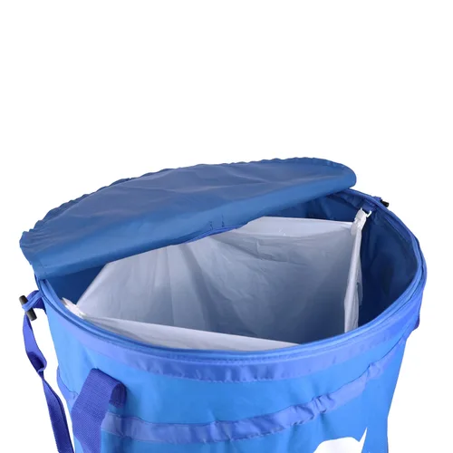 Vista 3 de Coghlan's Contenedor de Reciclaje Pop-Up Deluxe Duradero – Contenedor Plegable con Tapa con Cremallera, Clips para Bolsas y Puntos de Anclaje