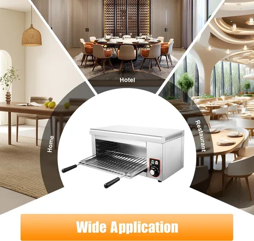 Vista 5 de Horno eléctrico de una sola pared, horno tostador de convección de 1500 W, capacidad media, hornear, asar, freír al aire, tostar, mantener el calor