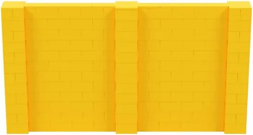 Vista 131 de EverBlock Kit de pared de 5 x 4 pies Bloques de construcción modulares Sistema de pared para edificios, pantallas y estructuras Divisor