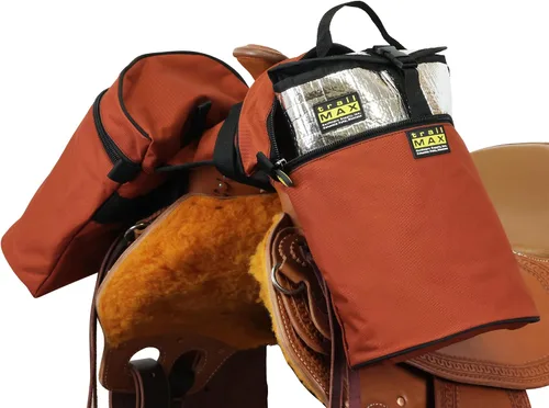 Vista 16 de TrailMax Bolsas de cuerno de caballo para montar en senderos - Bolsas medianas y grandes para caballos y mulas, equipo de sendero aislado con ajuste