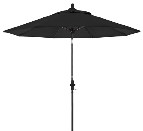 Vista 22 de California Umbrella GSCUF908117-5410 - Sombrilla redonda de 9 pies con poste de aluminio y varillas de fibra de vidrio para patio, 9 pies