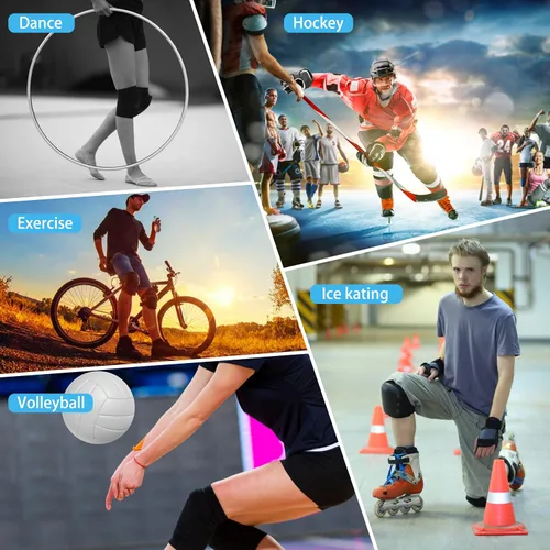 Vista 5 de MIVEI Rodilleras de voleibol para mujeres y niñas, alta absorción de golpes, suave EVA rodillera protectora para fútbol, baile, yoga, motociclista