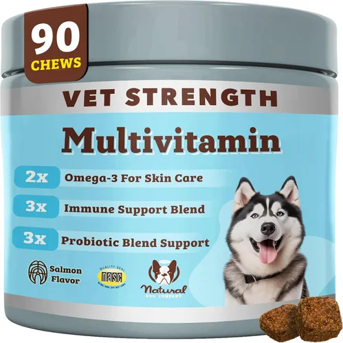 Vista 16 de Natural Dog Company Probióticos para perros: masticables probióticos para perros con UFC 1B, cepas microencapsuladas específicas caninas