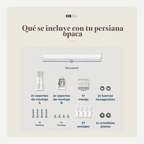 Vista 10 de CHICOLOGY - Persianas de cebra, persianas enrollables para ventanas, cortinas para ventanas, persianas enrollables para ventanas, persianas