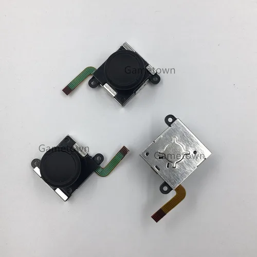 Vista 4 de Nuevo reemplazo analógico 3D botón thumbstick stick joystick balancín para interruptor NS Joy-Con controlador Joypad.