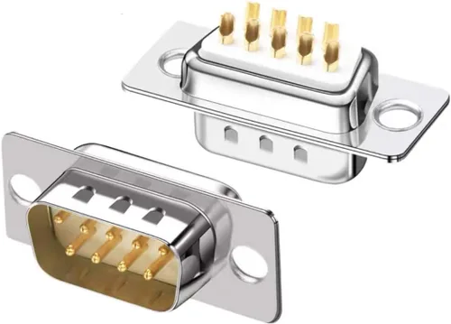 Vista 3 de 10PCS Juntas chapadas en oro DB9 RS232 D-SUB Serial Soldadura Copa