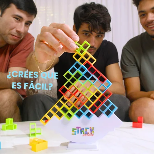 Vista 2 de Juego de torre de ataque apilable para niños y adultos, juego