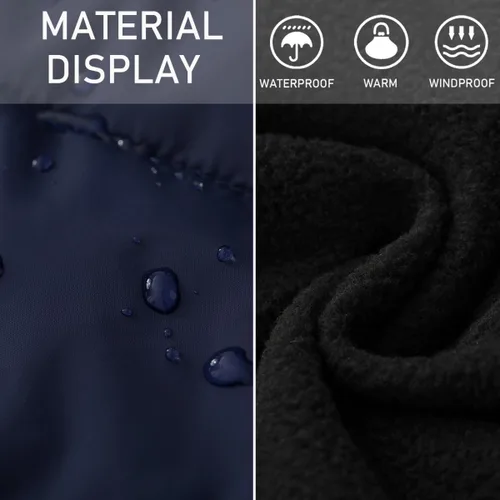 Vista 23 de Msmsse Chalecos de invierno para hombre, con forro polar, acolchado, casual, sin mangas