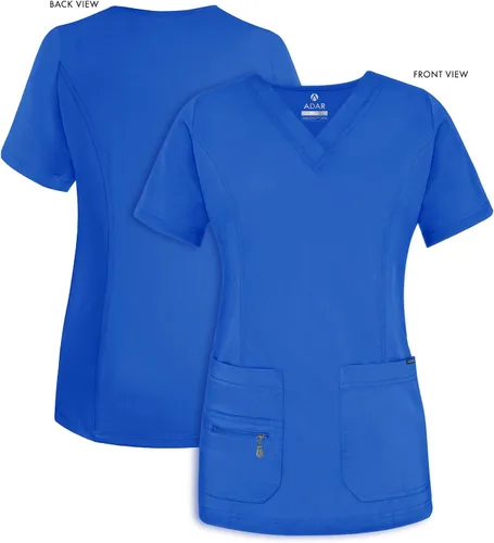 Vista 5 de Adar Pro - Ropa quirúrgica para mujer, con cuello en V elevado